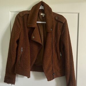 Max Studio Tan Teddy Jacket